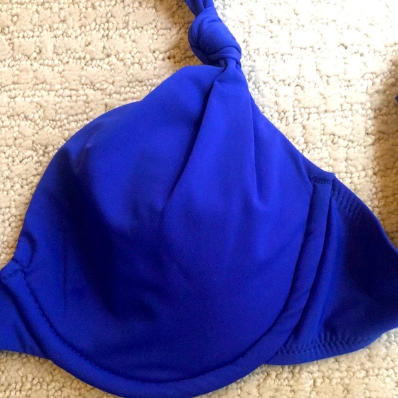 NWOT: BeCreative Blue Bikini Top NEW - Picture 6 of 12